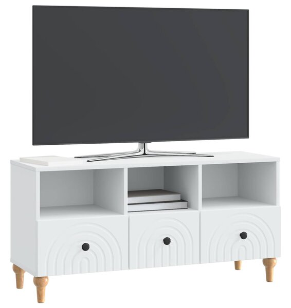 TV szekrény Fehér 102 x 34,5 x 50 cm Mérnöki fa