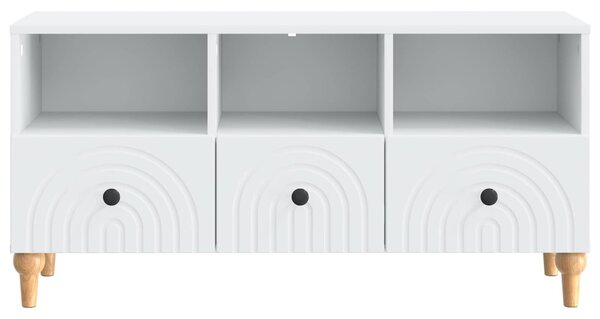 TV szekrény Fehér 102 x 34,5 x 50 cm Mérnöki fa