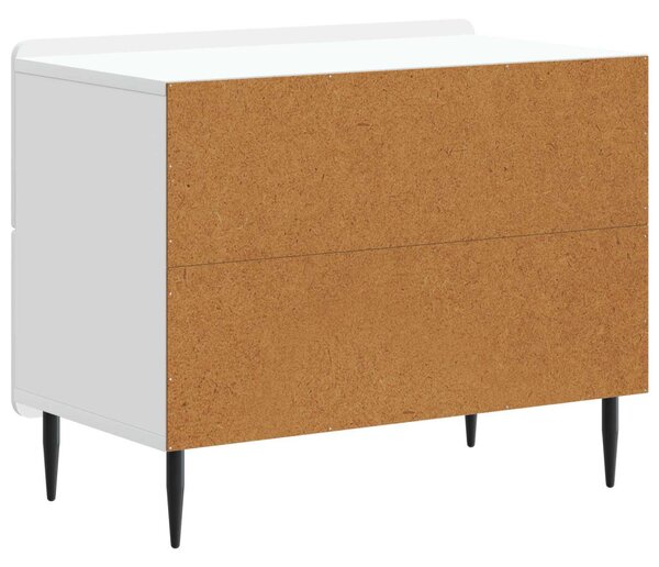 VidaXL Éjjeliszekrény fiókkal Fehér 62 x 34,5 x 49,5 cm Szerelt Fa