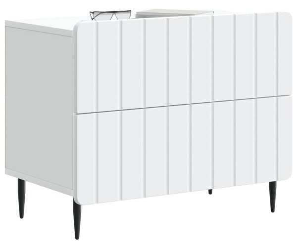 VidaXL Éjjeliszekrény fiókkal Fehér 62 x 34,5 x 49,5 cm Szerelt Fa
