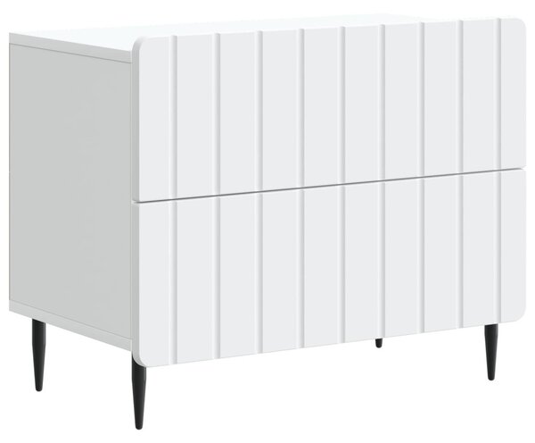 VidaXL Éjjeliszekrény fiókkal Fehér 62 x 34,5 x 49,5 cm Szerelt Fa