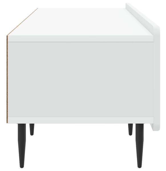 TV szekrény fiókkal Fehér 147 x 34,5 x 32 cm Szerelt Fa