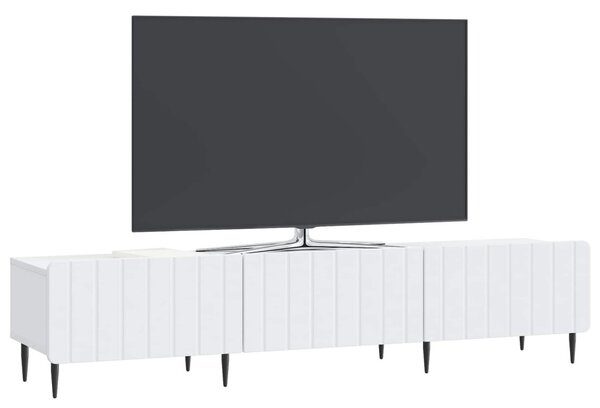 TV szekrény fiókkal Fehér 147 x 34,5 x 32 cm Szerelt Fa
