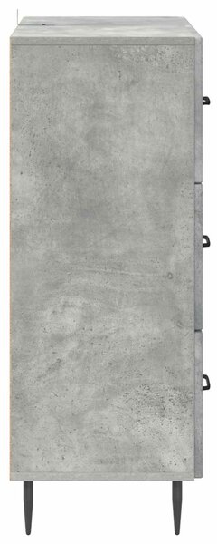 Fiókos szekrény Betonszürke 66 x 34,5 x 89,5 cm Szerelt Fa