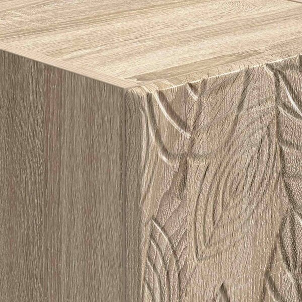 VidaXL Éjjeli asztal 2 pcs Sonoma Tölgy 43 x 34,5 x 48 cm Szerelt Fa