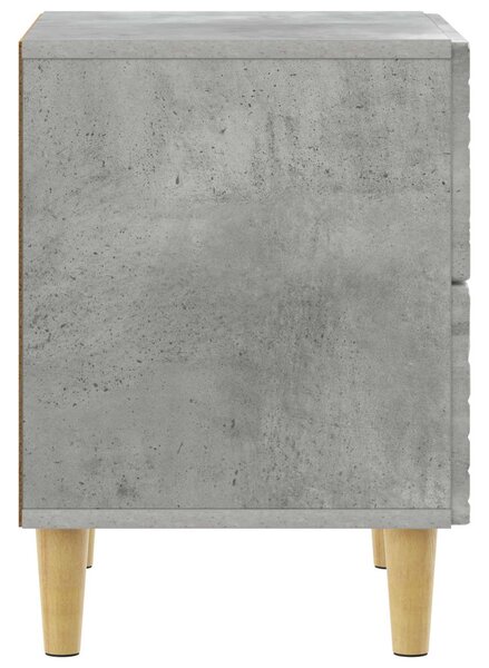 VidaXL Éjjeli asztal 2 pcs Betonszürke 43 x 34,5 x 48 cm Szerelt Fa