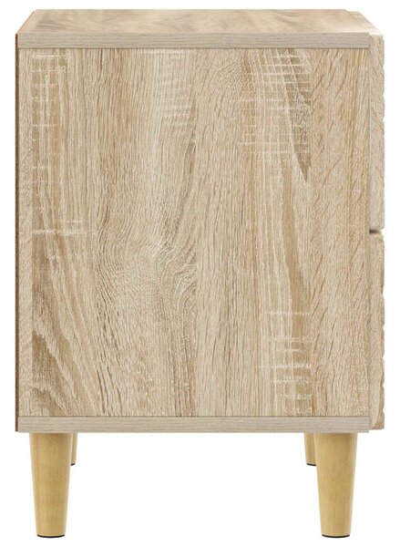 VidaXL Éjjeli asztal 2 pcs Sonoma Tölgy 43 x 34,5 x 48 cm Szerelt Fa