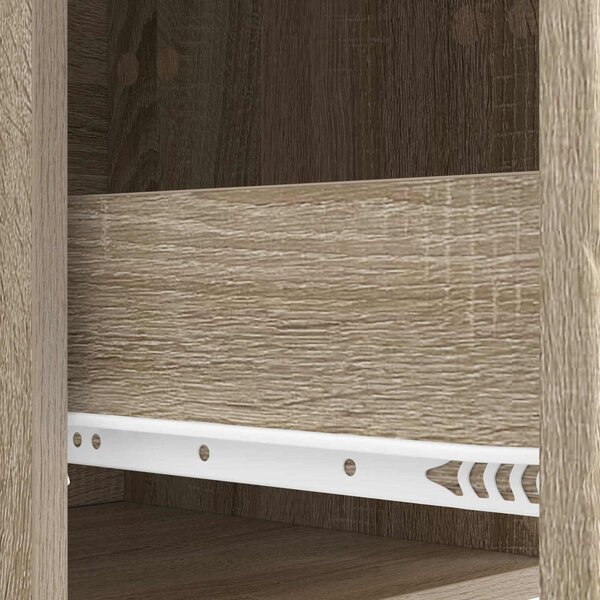 VidaXL Éjjeli asztal 2 pcs Sonoma Tölgy 43 x 34,5 x 48 cm Szerelt Fa
