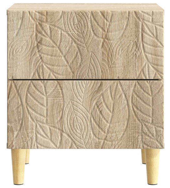 VidaXL Éjjeli asztal 2 pcs Sonoma Tölgy 43 x 34,5 x 48 cm Szerelt Fa