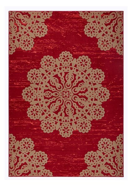 Gloria Lace piros szőnyeg, 200 x 290 cm - Hanse Home