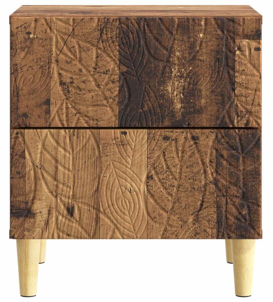 VidaXL Éjjeli asztal 2 pcs Antik Fa 43 x 34,5 x 48 cm Szerelt Fa