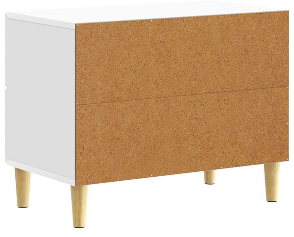 VidaXL Éjjeli asztal Fehér 62 x 34,5 x 48 cm Szerelt Fa