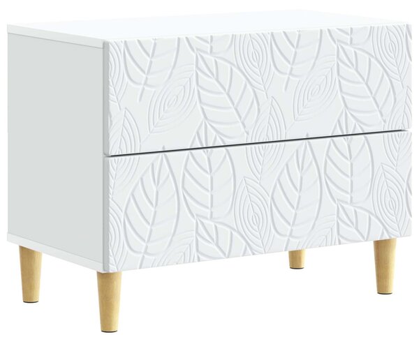 VidaXL Éjjeli asztal Fehér 62 x 34,5 x 48 cm Szerelt Fa