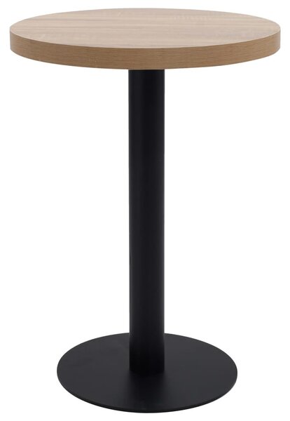 Világosbarna MDF bisztróasztal 60 cm
