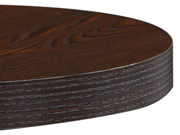 Sötétbarna MDF bisztróasztal 40 cm