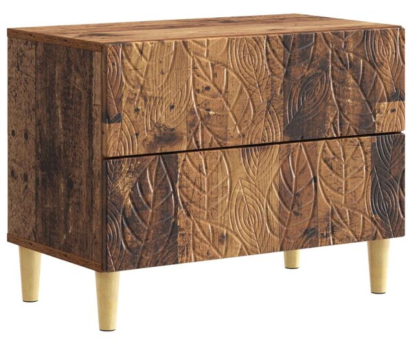VidaXL Éjjeli asztal Antik Fa 62 x 34,5 x 48 cm Szerelt Fa