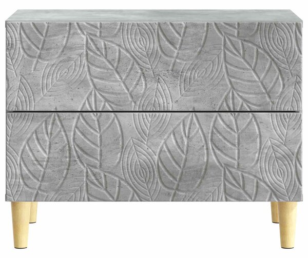 Éjjeli asztal Betonszürke 62 x 34,5 x 48 cm Szerelt Fa