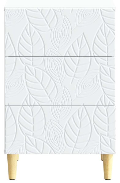 Éjjeli asztal Fehér 43 x 39,5 x 66,5 cm Szerelt Fa