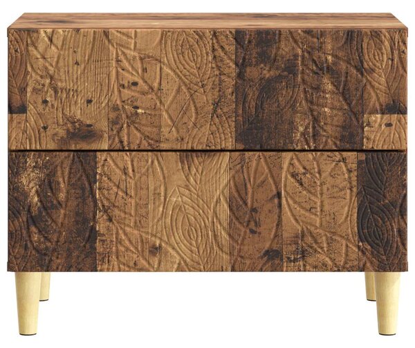 VidaXL Éjjeli asztal Antik Fa 62 x 34,5 x 48 cm Szerelt Fa