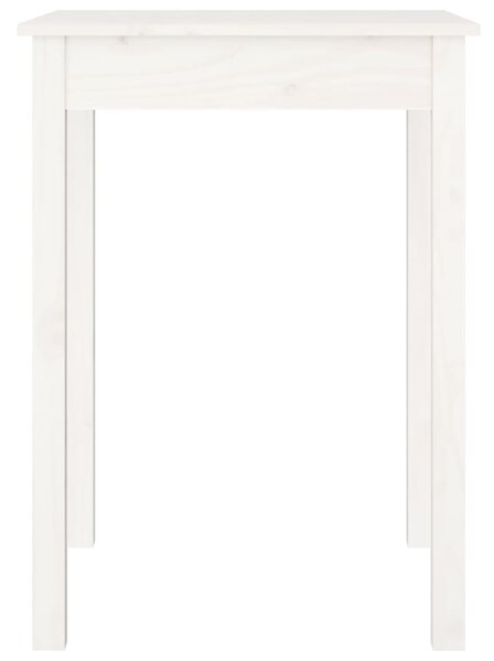 Fehér tömör fenyőfa ebédlőasztal 55 x 55 x 75 cm