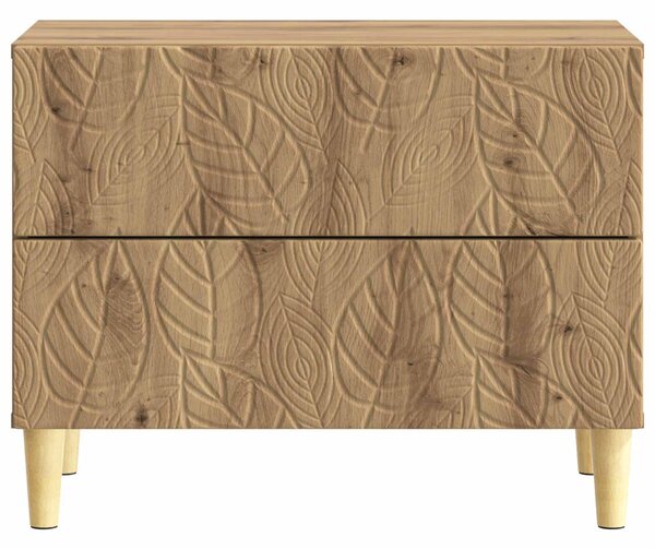 VidaXL Éjjeli asztal Kézműves Tölgy 62 x 34,5 x 48 cm Szerelt Fa