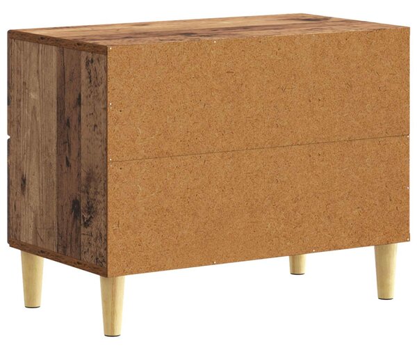 VidaXL Éjjeli asztal Antik Fa 62 x 34,5 x 48 cm Szerelt Fa