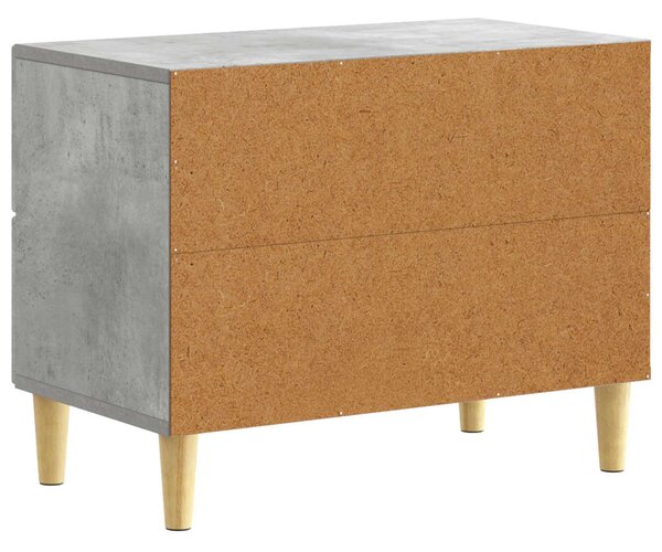 Éjjeli asztal Betonszürke 62 x 34,5 x 48 cm Szerelt Fa