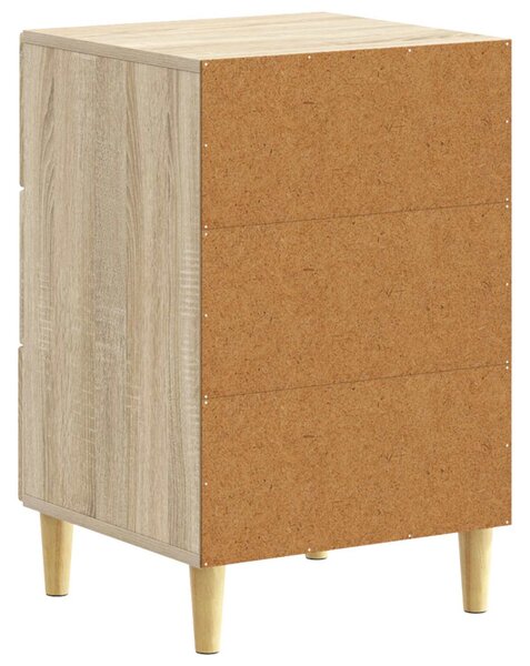 VidaXL Éjjeli asztal Sonoma Tölgy 43 x 39,5 x 66,5 cm Szerelt Fa