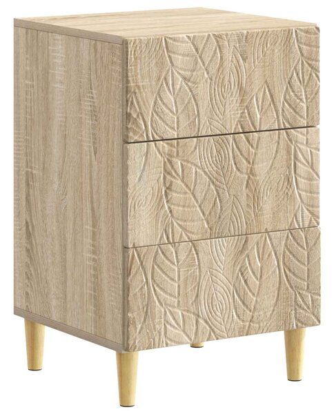 VidaXL Éjjeli asztal Sonoma Tölgy 43 x 39,5 x 66,5 cm Szerelt Fa