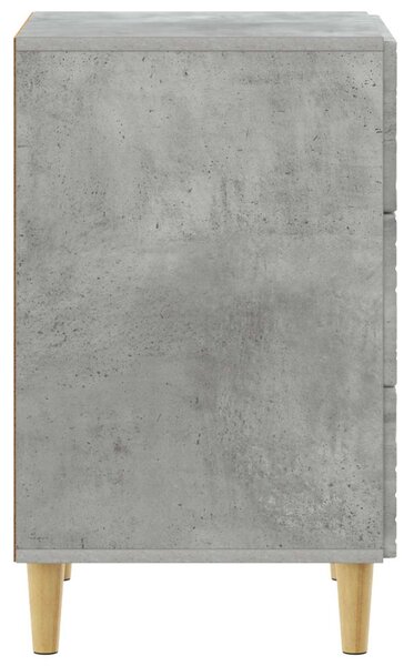 VidaXL Éjjeli asztal Betonszürke 43 x 39,5 x 66,5 cm Szerelt Fa