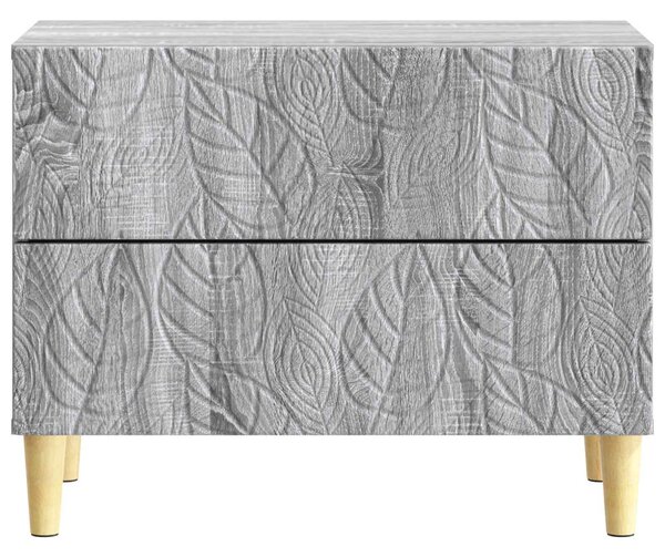 Éjjeli asztal Szürke Sonoma 62 x 34,5 x 48 cm Szerelt Fa