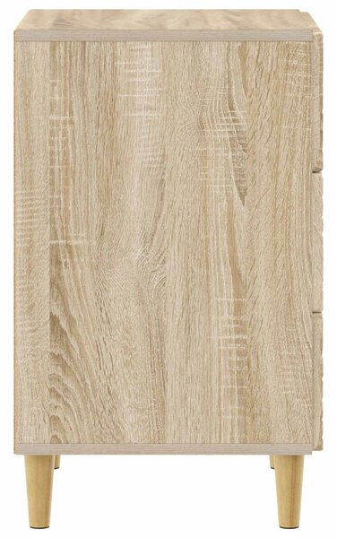 VidaXL Éjjeli asztal Sonoma Tölgy 43 x 39,5 x 66,5 cm Szerelt Fa