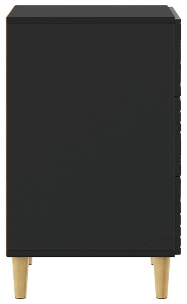 Éjjeli asztal Fekete 43 x 39,5 x 66,5 cm Szerelt Fa