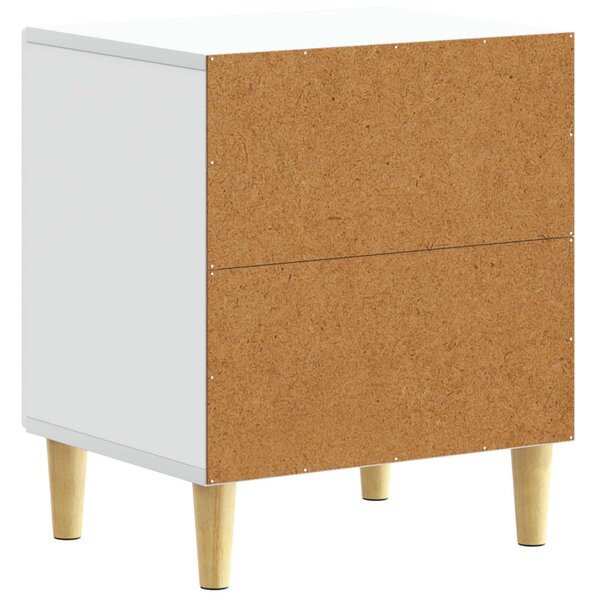 VidaXL Éjjeli asztal 2 pcs Fehér 43 x 34,5 x 50 cm Szerelt Fa