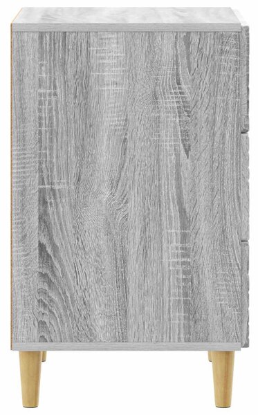 VidaXL Éjjeli asztal Szürke Sonoma 43 x 39,5 x 66,5 cm Szerelt Fa