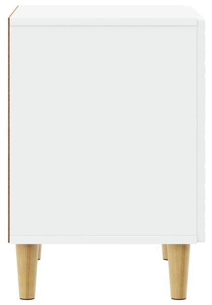 VidaXL Éjjeli asztal 2 pcs Fehér 43 x 34,5 x 50 cm Szerelt Fa
