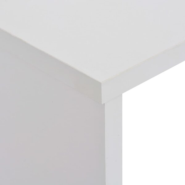Fehér bárasztal 2 asztallappal 130 x 40 x 120 cm
