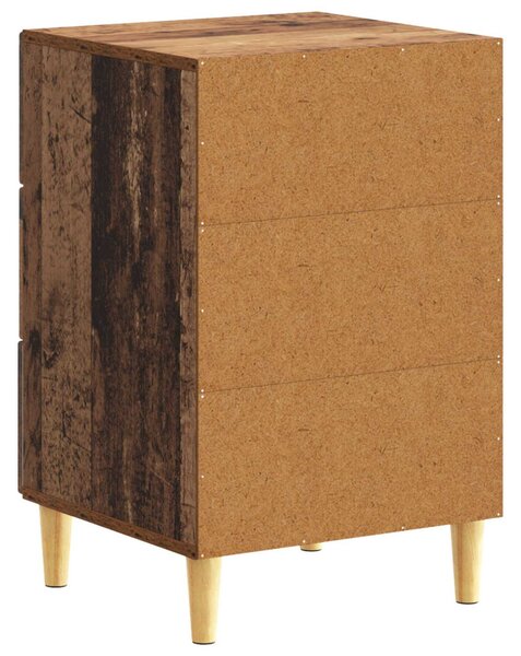 VidaXL Éjjeli asztal Antik Fa 43 x 39,5 x 66,5 cm Szerelt Fa