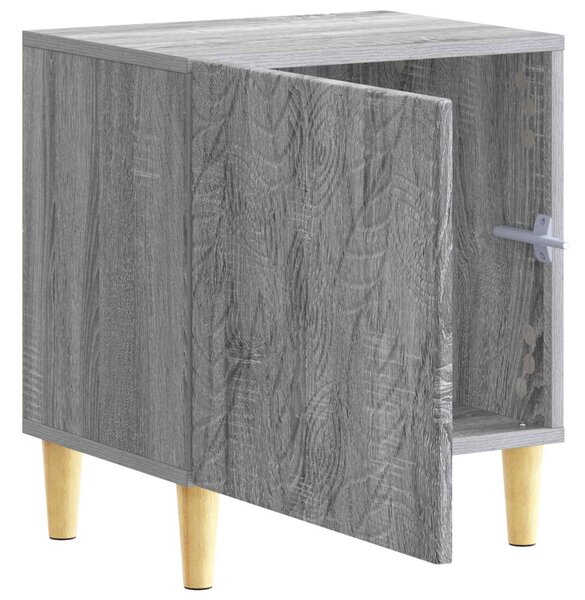 VidaXL Éjjeli asztal 2 pcs Szürke Sonoma 43 x 34,5 x 50 cm Szerelt Fa