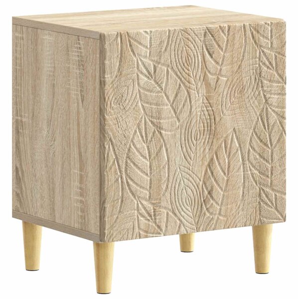 VidaXL Éjjeli asztal Sonoma Tölgy 43 x 34,5 x 50 cm Szerelt Fa