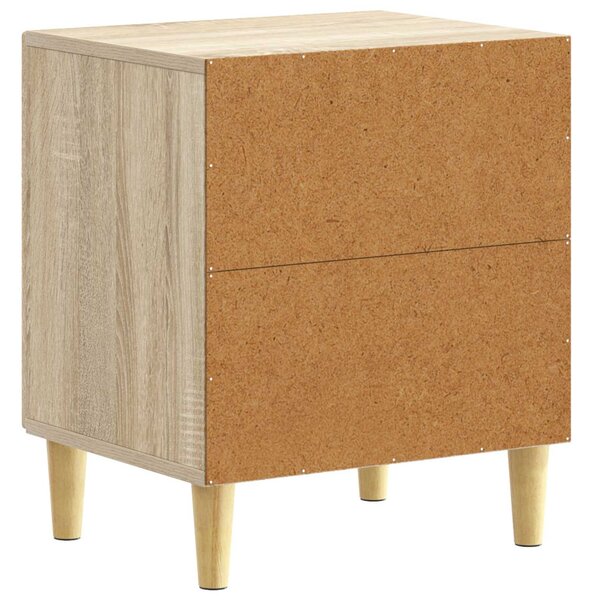 VidaXL Éjjeli asztal Sonoma Tölgy 43 x 34,5 x 50 cm Szerelt Fa