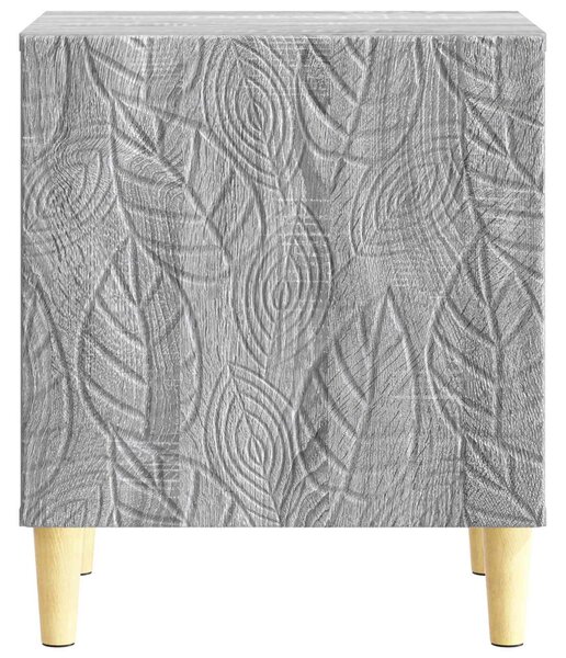 VidaXL Éjjeli asztal 2 pcs Szürke Sonoma 43 x 34,5 x 50 cm Szerelt Fa