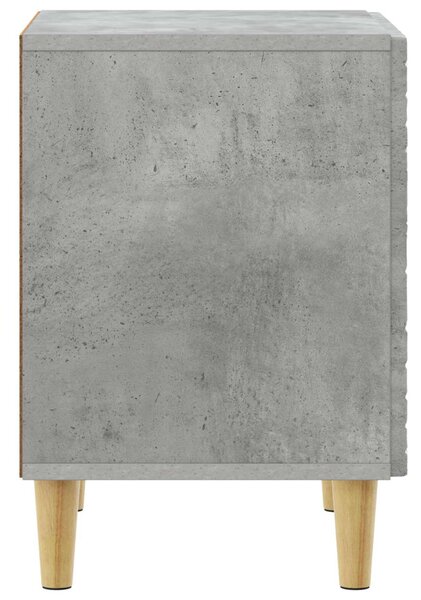 VidaXL Éjjeli asztal 2 pcs Betonszürke 43 x 34,5 x 50 cm Szerelt Fa