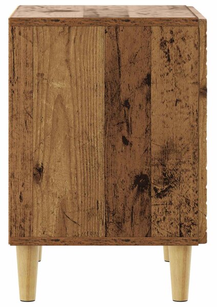 VidaXL Éjjeli asztal Antik Fa 43 x 34,5 x 50 cm Szerelt Fa