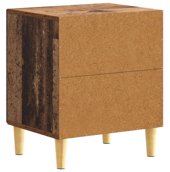 VidaXL Éjjeli asztal Antik Fa 43 x 34,5 x 50 cm Szerelt Fa