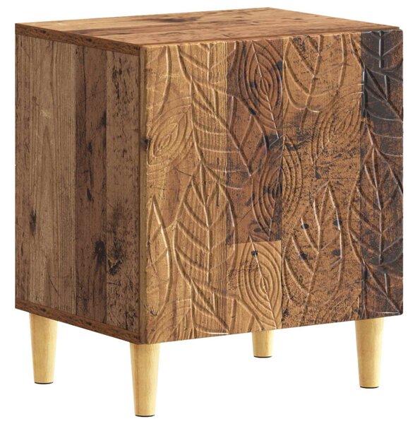 VidaXL Éjjeli asztal Antik Fa 43 x 34,5 x 50 cm Szerelt Fa