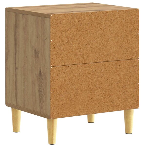 VidaXL Éjjeli asztal 2 pcs Kézműves Tölgy 43 x 34,5 x 50 cm Szerelt Fa