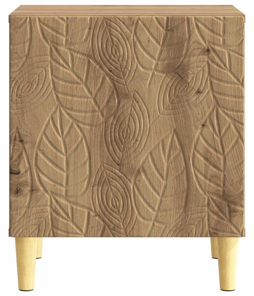 VidaXL Éjjeli asztal 2 pcs Kézműves Tölgy 43 x 34,5 x 50 cm Szerelt Fa