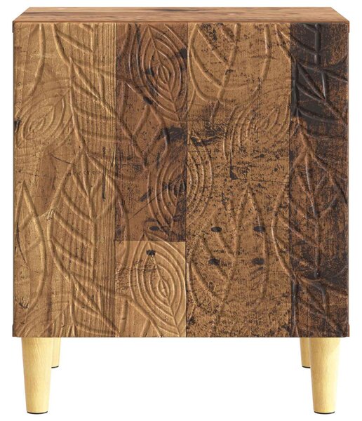 VidaXL Éjjeli asztal Antik Fa 43 x 34,5 x 50 cm Szerelt Fa