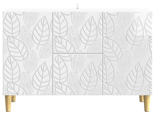 Széf Magasfényű Fehér 89 x 34,5 x 60 cm Szerelt Fa